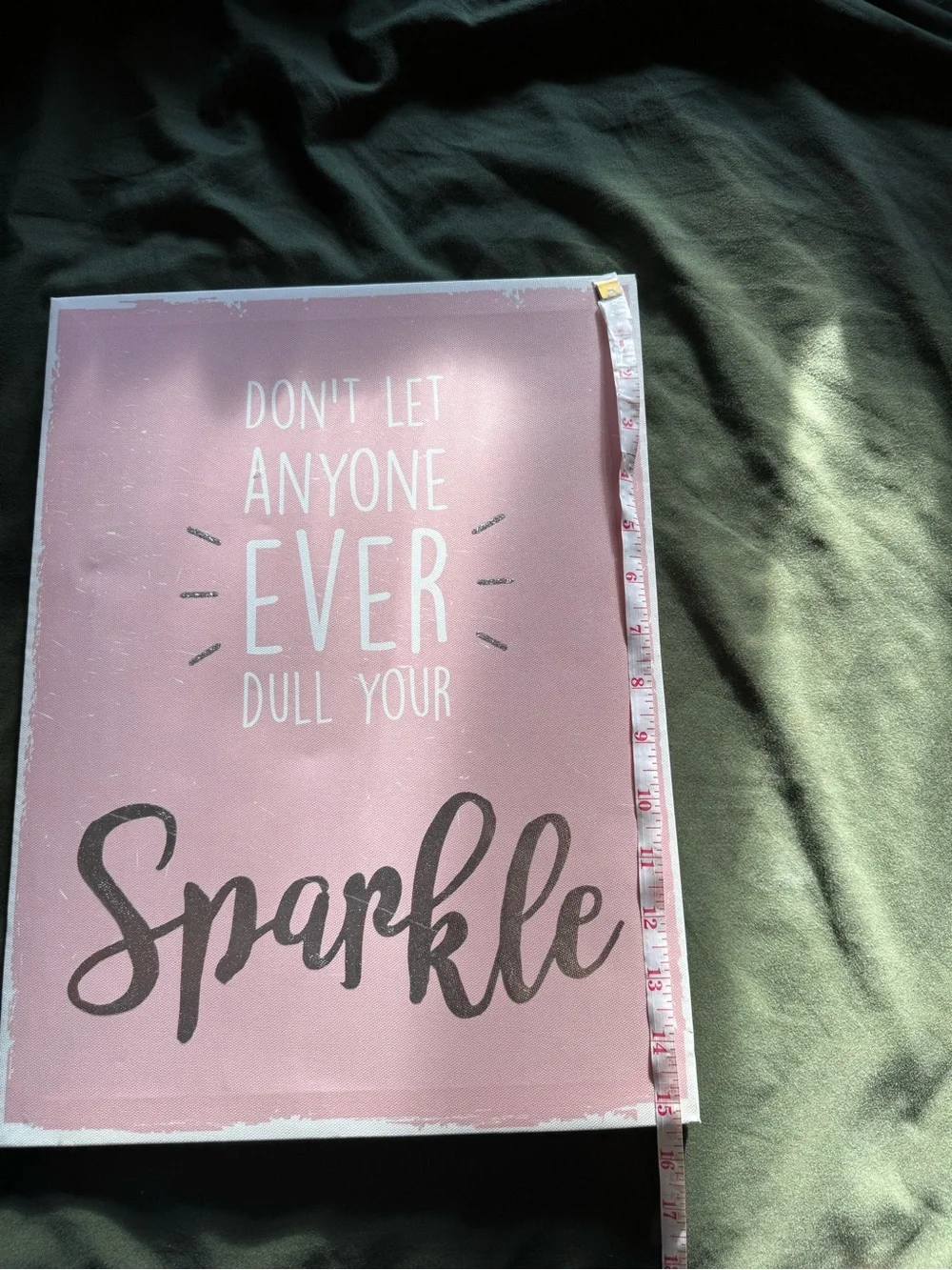 Inspirational 'Sparkle' Wall Art - Pink